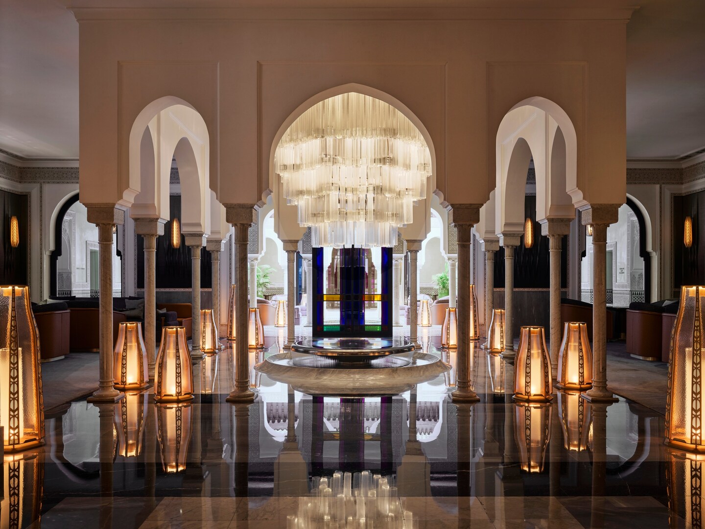 The Salon de The at La Mamounia in Marrakesh, Morocco