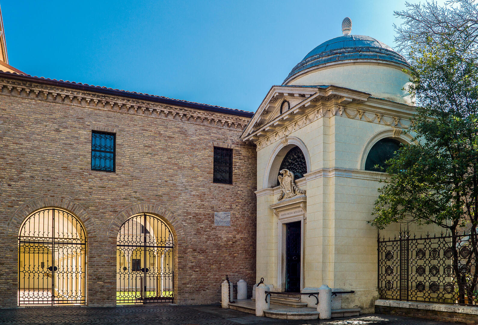 The tomb of Dante Alighieri located in Ravenna, Italy.