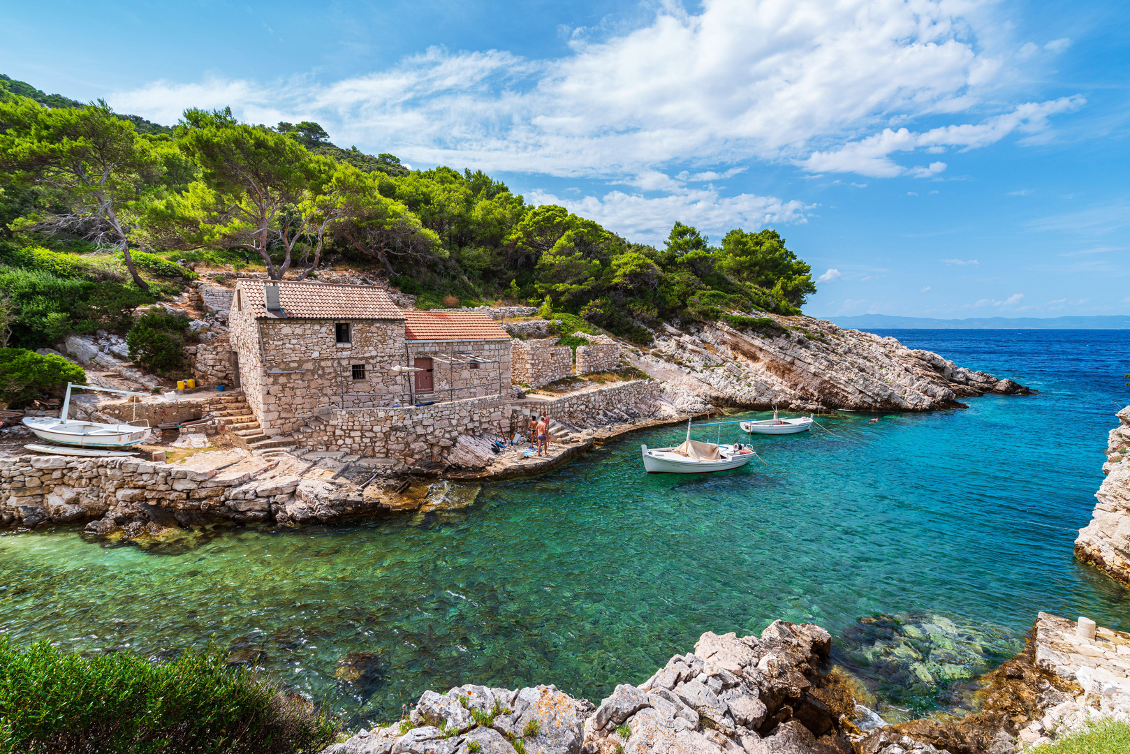 The beautiful bay in Lastovo