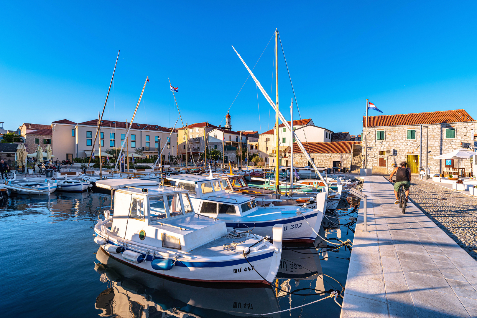 Boats in the village of Betina on Murter